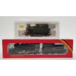 Two Hornby 00 gauge locomotives to include Boxed No R857 Ivatt Class 2 2-6-0 BR black locomotive and