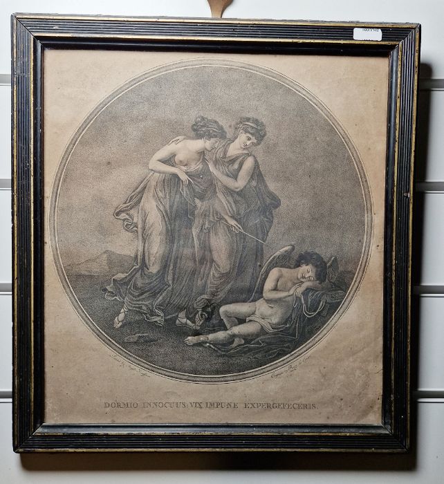 After Bartolozzi by John Boydell Stipple engraving  "Venus Attired by the Graces", 17cm x 21cm - Image 4 of 6