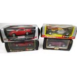 Boxed diecast model cars to include Burago 1/24 Williams FW14, Burago 1/24 Ferrari F50 Hard-Top (