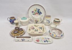 Collection of Poole and Honiton Pottery, circa 1930 and later, printed, painted and impressed marks,