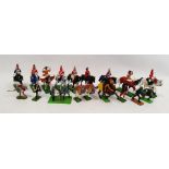 Quantity of modern Britains lead and other figures to include marching band, military, etc (one