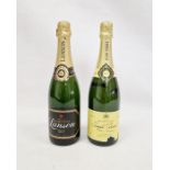 Bottle of Lanson Black Label Champagne Brut and a bottle of Joseph Perrier, Cuvee Royale
