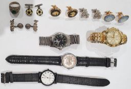 Collection of gentleman's wristwatches, including: Citizen Quartz Chronograph, Avi-8 Automatic,