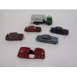 Dinky Toys diecast model playworn cars to include 213 Ford Capri Racing Car No.20, Ferrari 312 P