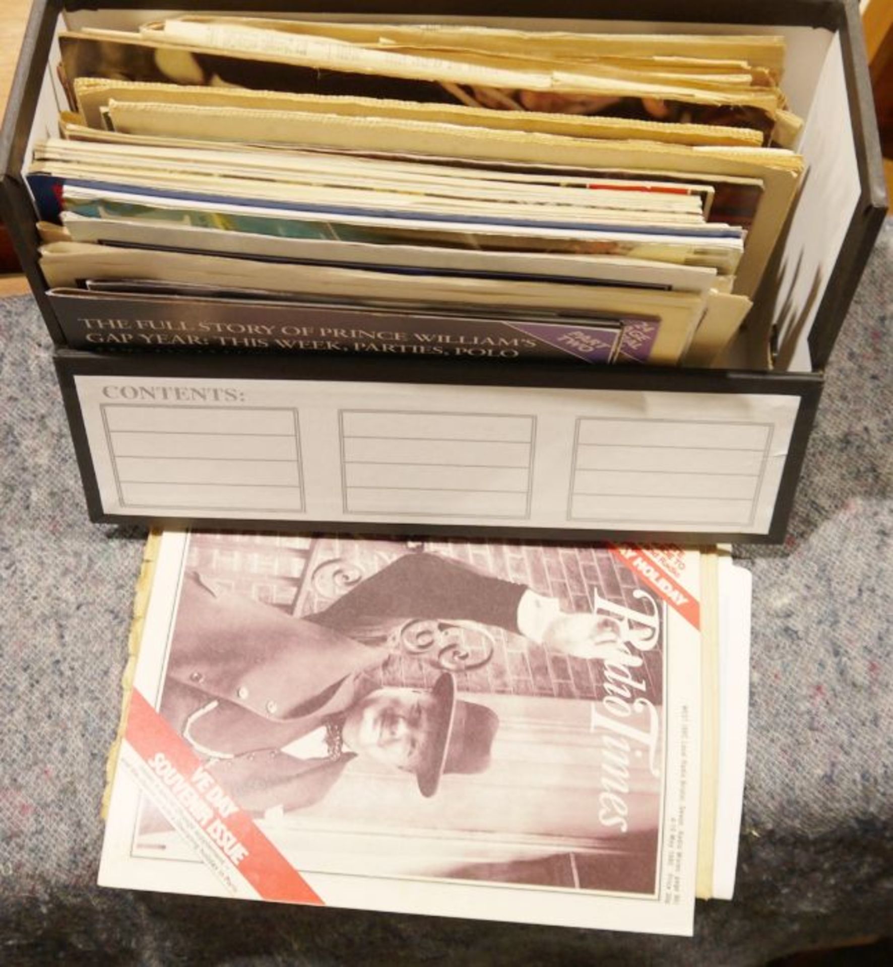 Quantity of vintage postcards, newspapers, theatre programmes, magazines, etc to include Laurence - Image 2 of 2