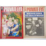 Large quantity of issues of Private Eye, variously dating from November 1982 to December 1997 (1