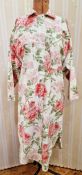 Miss Selfridge shirt dress or possible summer coat in printed glazed cotton, a pink evening