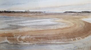 Bernard Hickey (20th century)  Watercolour on paper "River Severn Low Tide", signed lower right,