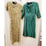 Quantity of various mid 20th century and later dresses to include a Liberty print cotton shirt dress