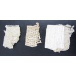 Large quantity of various lengths of lace to include some needlepoint, machine and others