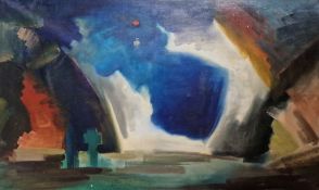 Charles Munro (20th century)  Oil on canvas  Large abstract landscape, signed and dated 1967 lower