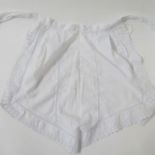 Edwardian blouse with pintucks, lace and crocheted trimming, a small cotton cami with broderie