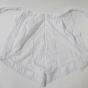Edwardian blouse with pintucks, lace and crocheted trimming, a small cotton cami with broderie