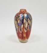 Charles Ramsay (London Glass Works) a late 20th century studio glass vase, of ovoid form with narrow