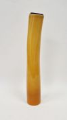 Rachel Woodman & Neil Wilkin studio glass vase of cylindrical form with twisted neck and ovoid