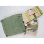 Assorted vintage silk threads and embroidery threads (2 bags)