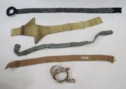 Assorted vintage belts to include one Atkinson Royal Irish Poplin, made expressly for W Rowe & Co,