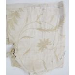 Group of late Victorian and early 20th century embroideries, tablecloths and other items including a