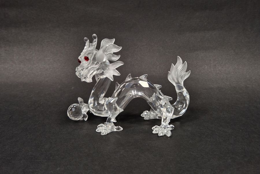 Swarovski crystal annual edition 1997 "Fabulous Creatures" - The Dragon, with original box and
