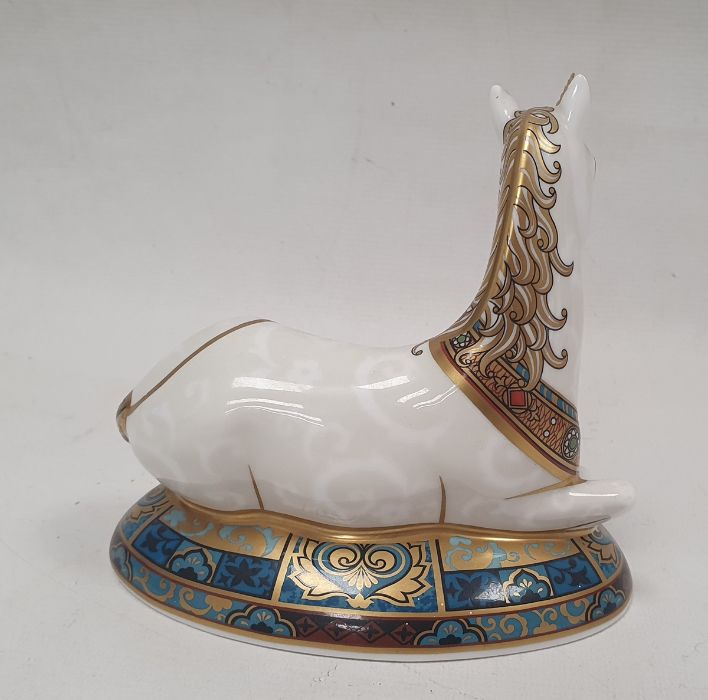 Royal Crown Derby bone china paperweight of the 'Unicorn', designed to celebrate the new millennium, - Image 2 of 19