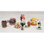 Group of 20th century pottery figures including a Royal Doulton Film Classics Collection figure of