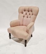 20th century button back armchair by Derwent, 87cm high