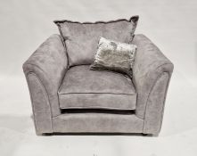Modern Ashley Manor armchair upholstered in a grey fabric, 68cm high
