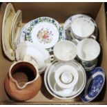 Small quantity of Johnson Brothers Denmark pattern chinaware to include plates, cups, saucers,