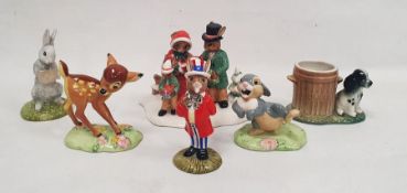 Collection of Royal Doulton 'Bunnykins' figures and others similar, printed marks, comprising