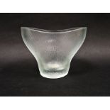 Frantisek Vizner (1936-2011) for Rudolfova Hut (Sklo Union), a matte glass 'Eye-bath' bowl/