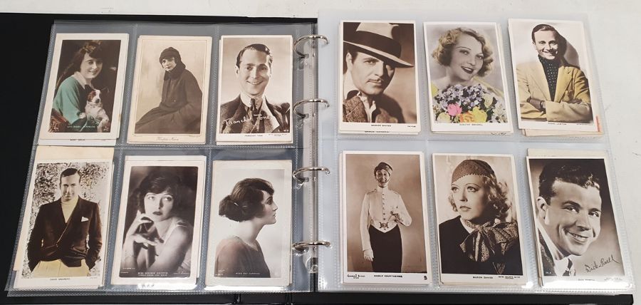 Album of film star Lilywhite Photographic series, Colourgraph Series and other postcards, mainly - Image 3 of 4