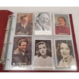 Album of Film Star "Film Weekly" Series, "Picturegoer" Series, "Film-Kurier" Series postcards, to