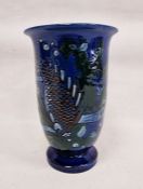C H Brannan (Barnstaple) Art Pottery flared conical vase, early 20th century, impressed marks,