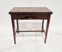 19th century mahogany collapsible table of rectangular form, the top with two opening sections to