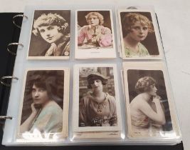 Album of film star Lilywhite Photographic series, Colourgraph Series and other postcards, mainly