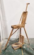 Two Winsor & Newton artist's easels/boxes