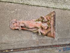 Garden corbel/wall bracket in composite stone in the form of a mermaid, 52cm
