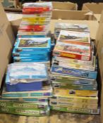Large quantity of jigsaw puzzles, mainly railway and steam related