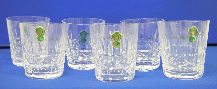 Boxed set of six Waterford Kylemore glass tumblers