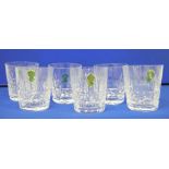 Boxed set of six Waterford Kylemore glass tumblers