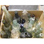Quantity of vintage bottles, some named, to include Bowen & Co Swindon, E Ring & Co, J R Brown, S