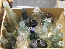 Quantity of vintage bottles, some named, to include Bowen & Co Swindon, E Ring & Co, J R Brown, S