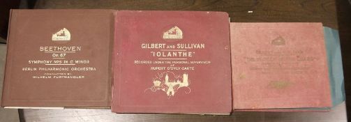 Small quantity of 78s, mainly classical, to include Beethoven, Gilbert & Sullivan, etc