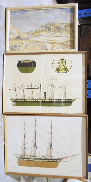 Large quantity of assorted pictures to include modern prints of sailing ships, two framed - Image 4 of 6