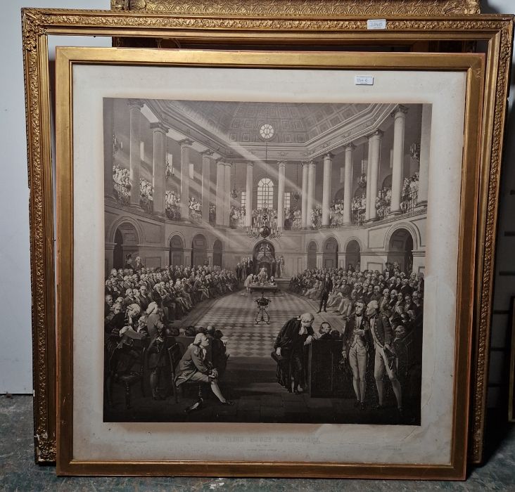 After Henry Barraud and J Hayter  Photogravure "The Irish House of Commons" (some damage), 81cm x - Image 2 of 13