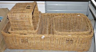 Four wicker baskets (4)