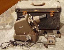 Vintage Aldis slide projector with case