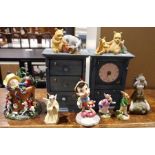 Quantity of figures and models, most with original boxes, to include Royal Doulton Bunnykins,