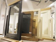 Four wooden toilet mirrors (4)