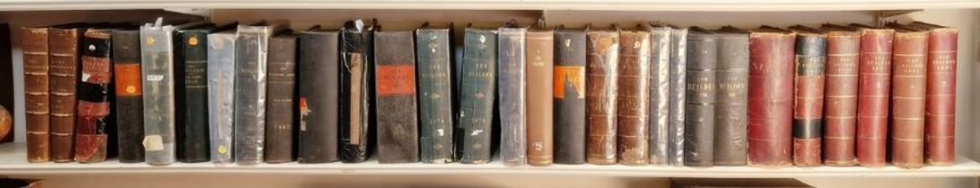 The Builder bound volumes, approx. 46 vols, dating from 1844 and 1848 through to the 1850's, 1870's,